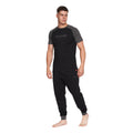 Black - Front - Duck and Cover Mens Vianney Pyjama Set