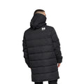 Black - Back - Crosshatch Mens Milwaka Long Padded Jacket