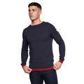 Navy - Front - Duck and Cover Mens Papline Knitted Jumper