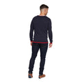 Navy - Back - Duck and Cover Mens Papline Knitted Jumper