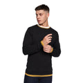 Black - Front - Duck and Cover Mens Papline Knitted Jumper