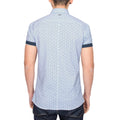White - Back - Bewley & Ritch Mens Jackson Ditsy Print Short-Sleeved Shirt