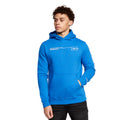 Blue-Grey - Close up - Crosshatch Mens Burmax Hoodie (Pack of 2)