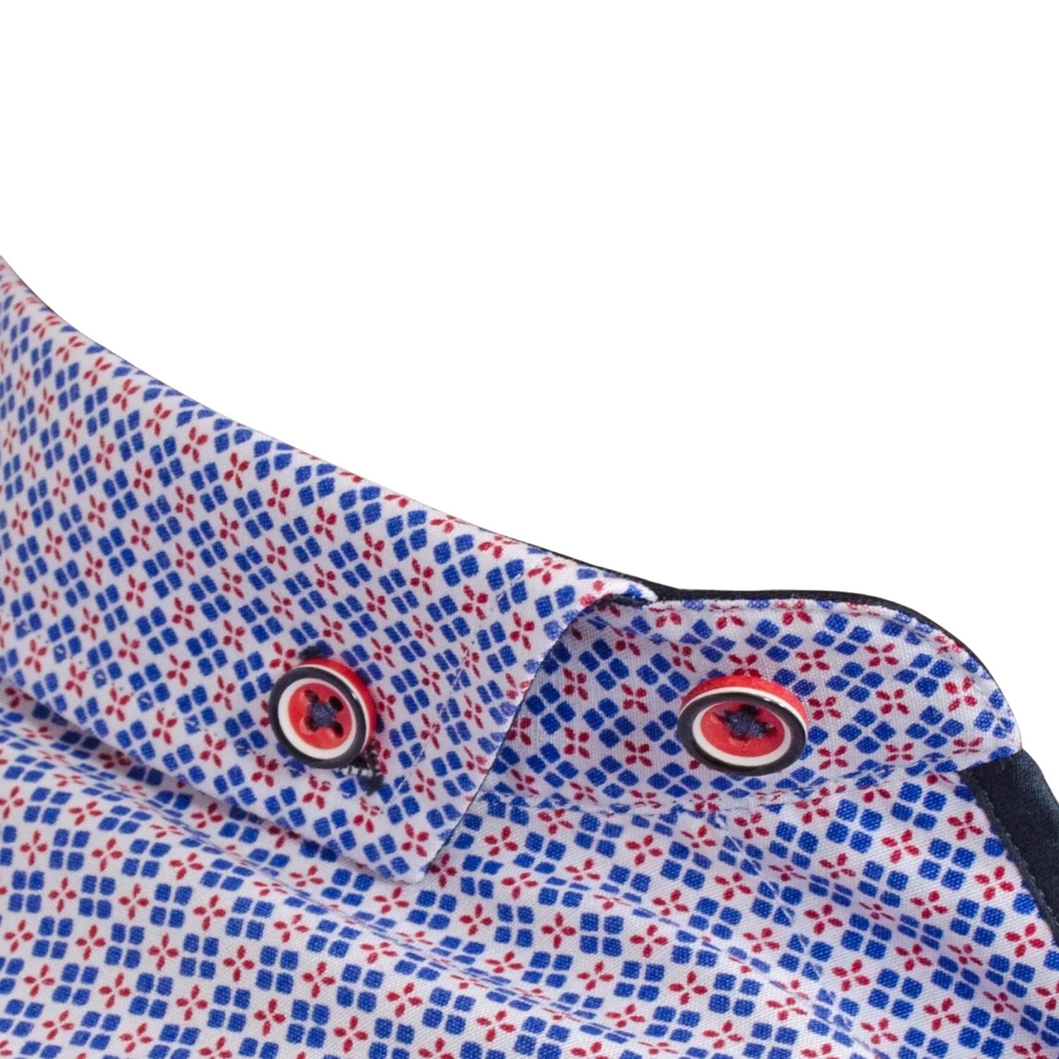 White-Blue-Red - Lifestyle - Bewley & Ritch Mens Cava Patterned Shirt