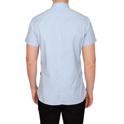 Sky Blue - Back - Bewley & Ritch Mens Yakima Short-Sleeved Shirt