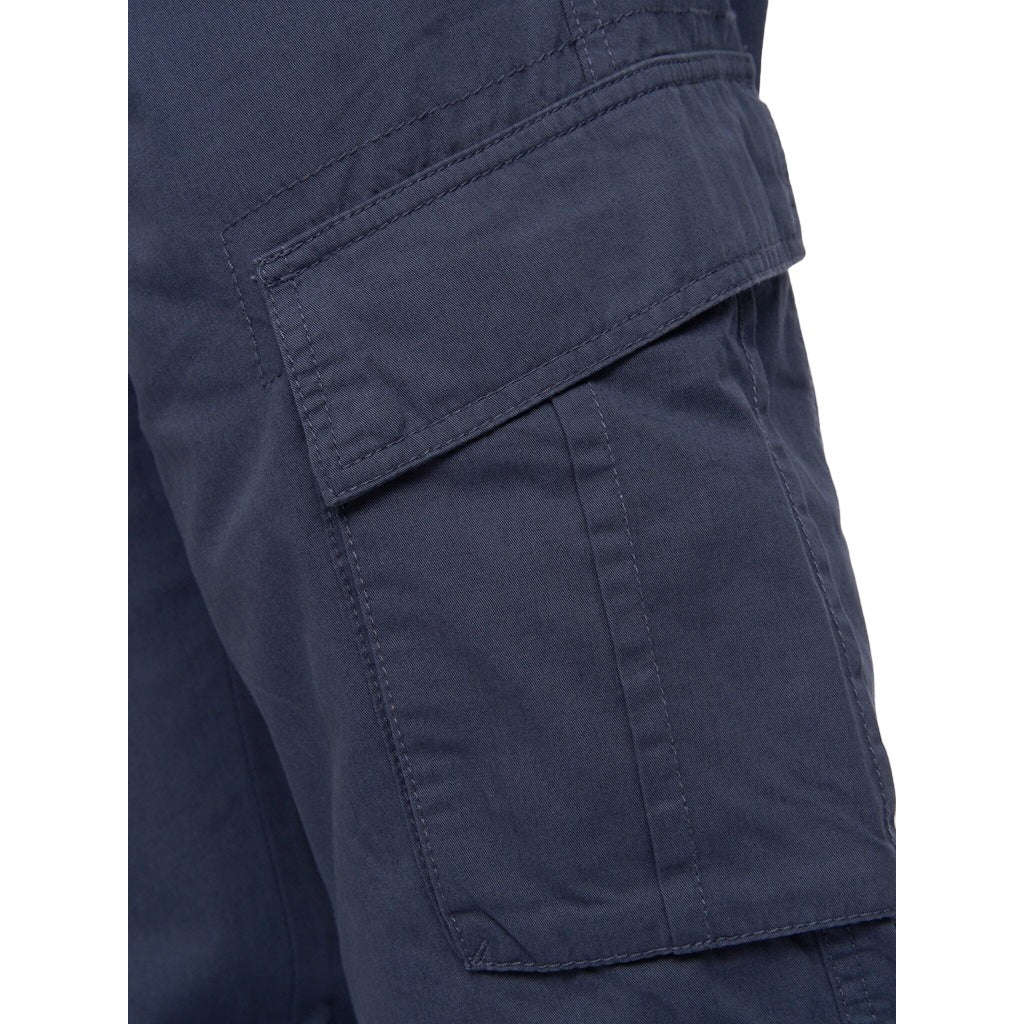 Navy - Side - Crosshatch Mens Sidemoore Cargo Trousers