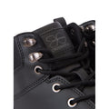 Black - Side - Crosshatch Mens Staiger Leather Trainers