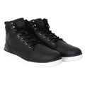 Black - Front - Crosshatch Mens Staiger Leather Trainers