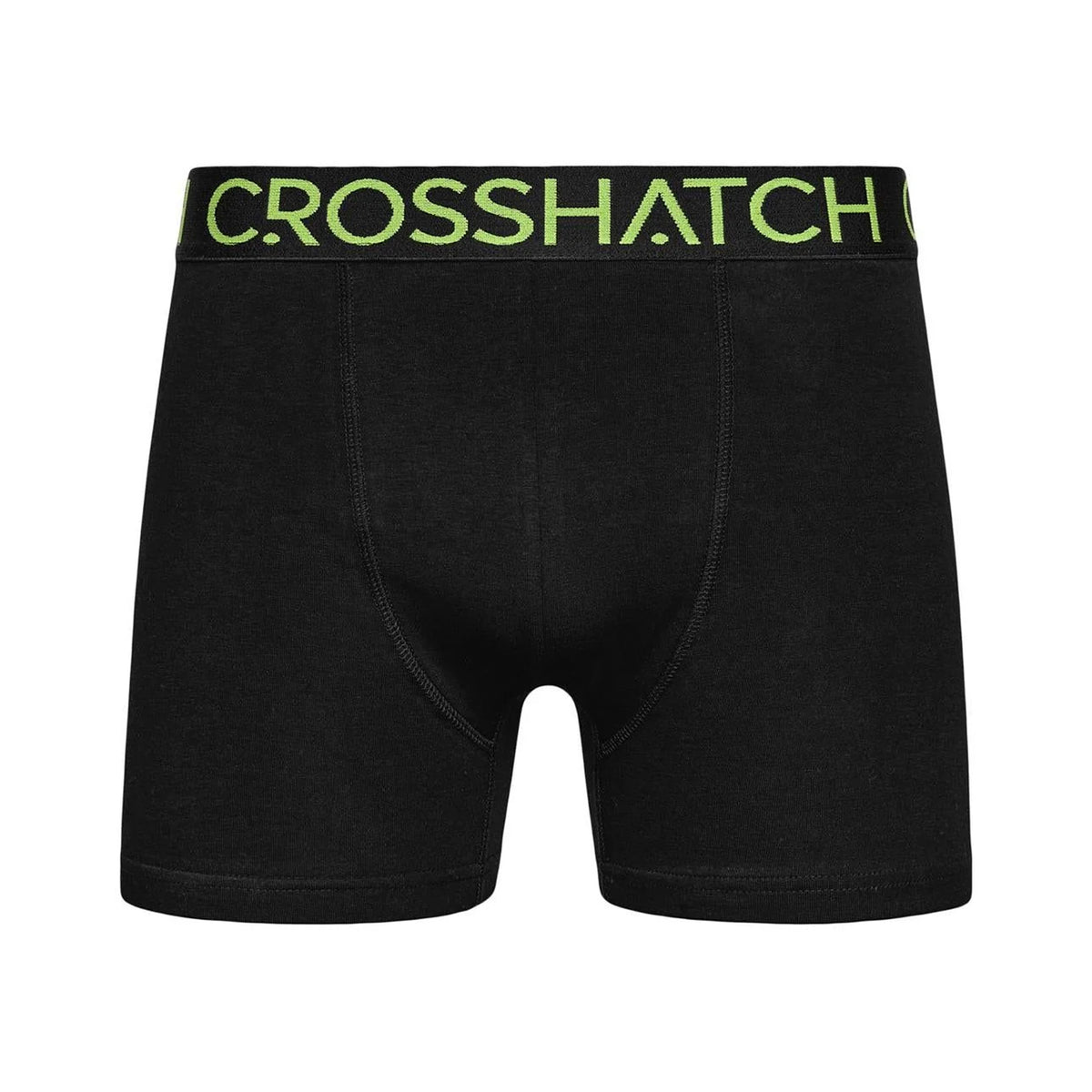 Black - Lifestyle - Crosshatch Mens Chasma Boxer Shorts (Pack of 5)
