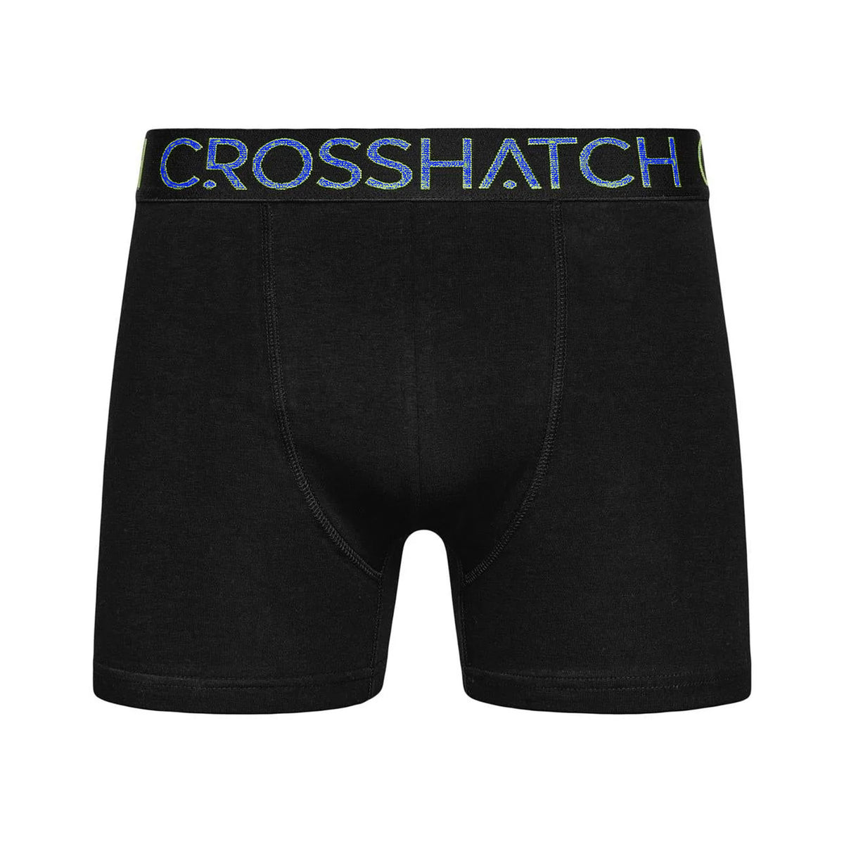 Black - Pack Shot - Crosshatch Mens Chasma Boxer Shorts (Pack of 5)