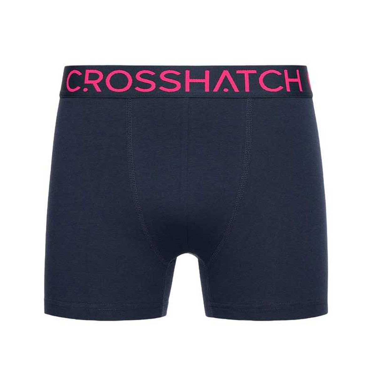 Navy - Lifestyle - Crosshatch Mens Chasma Boxer Shorts (Pack of 5)
