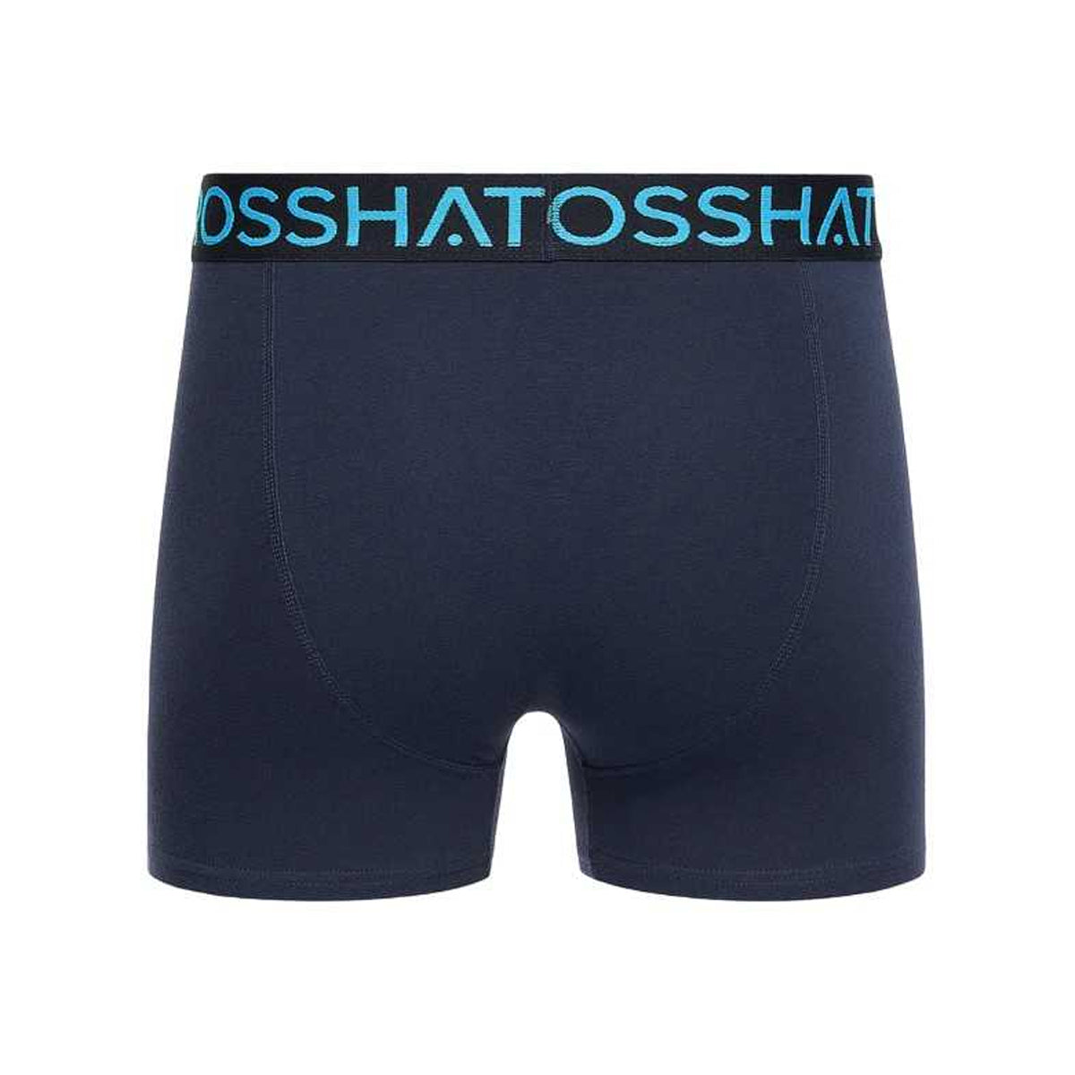 Navy - Pack Shot - Crosshatch Mens Chasma Boxer Shorts (Pack of 5)