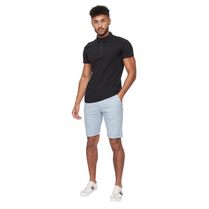 Ice Blue - Side - Crosshatch Mens Sinwood Chino Shorts