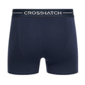 Yellow-Navy-White - Pack Shot - Crosshatch Mens Avocet Boxer Shorts (Pack of 3)