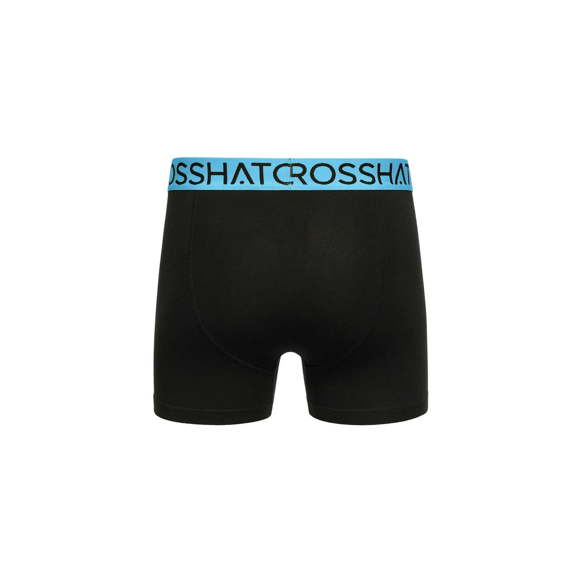 Blue-Black-Grey - Side - Crosshatch Mens Knightling MVE Boxer Shorts (Pack of 3)