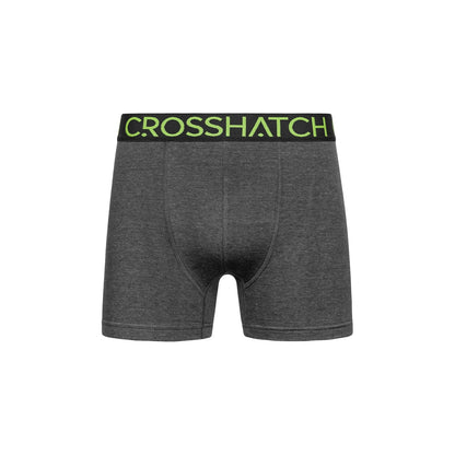 Green-Black-Grey - Lifestyle - Crosshatch Mens Knightling MVE Boxer Shorts (Pack of 3)