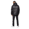 Black - Back - Born Rich Mens Deargo Slim Puffer Jacket