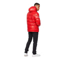 Red - Back - Born Rich Mens Deargo Slim Puffer Jacket
