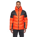 Orange-Black - Front - Duck And Cover Mens Raymax Contrast Panel Padded Jacket