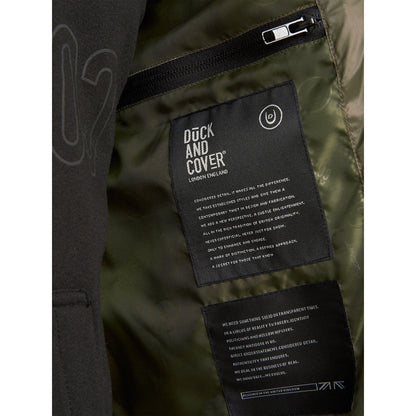 Olive - Side - Duck and Cover Mens Romain Camo Padded Gilet