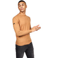 Brown - Front - Crosshatch Mens Lempton Knitted Marl Jumper