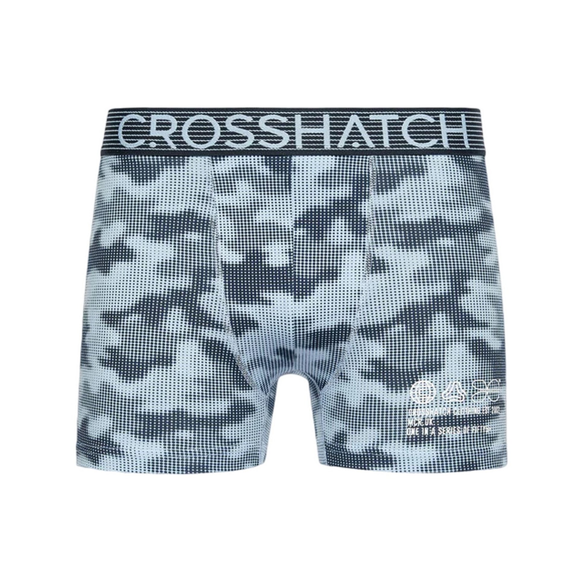 Navy - Lifestyle - Crosshatch Mens Guillemot Boxer Shorts (Pack Of 3)