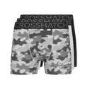 Grey Marl - Front - Crosshatch Mens Guillemot Boxer Shorts (Pack Of 3)