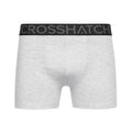 Grey Marl - Side - Crosshatch Mens Guillemot Boxer Shorts (Pack Of 3)