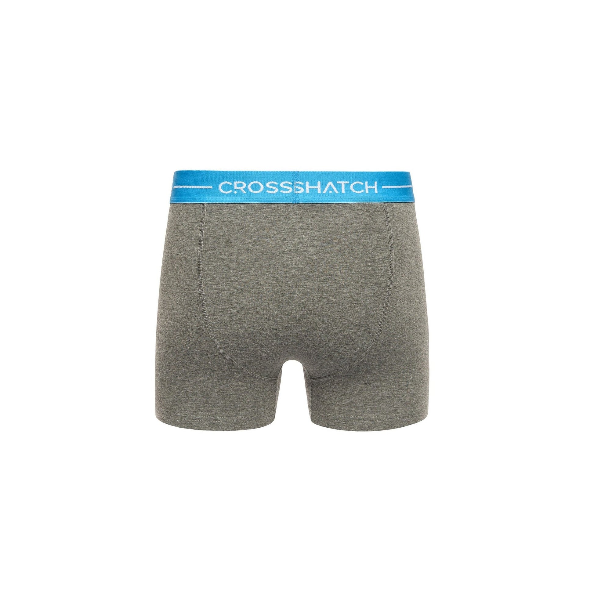 Charcoal Marl - Back - Crosshatch Mens Astral Boxer Shorts (Pack of 12)