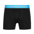 Black - Side - Crosshatch Mens Astral Boxer Shorts (Pack of 12)