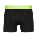 Black - Pack Shot - Crosshatch Mens Astral Boxer Shorts (Pack of 12)