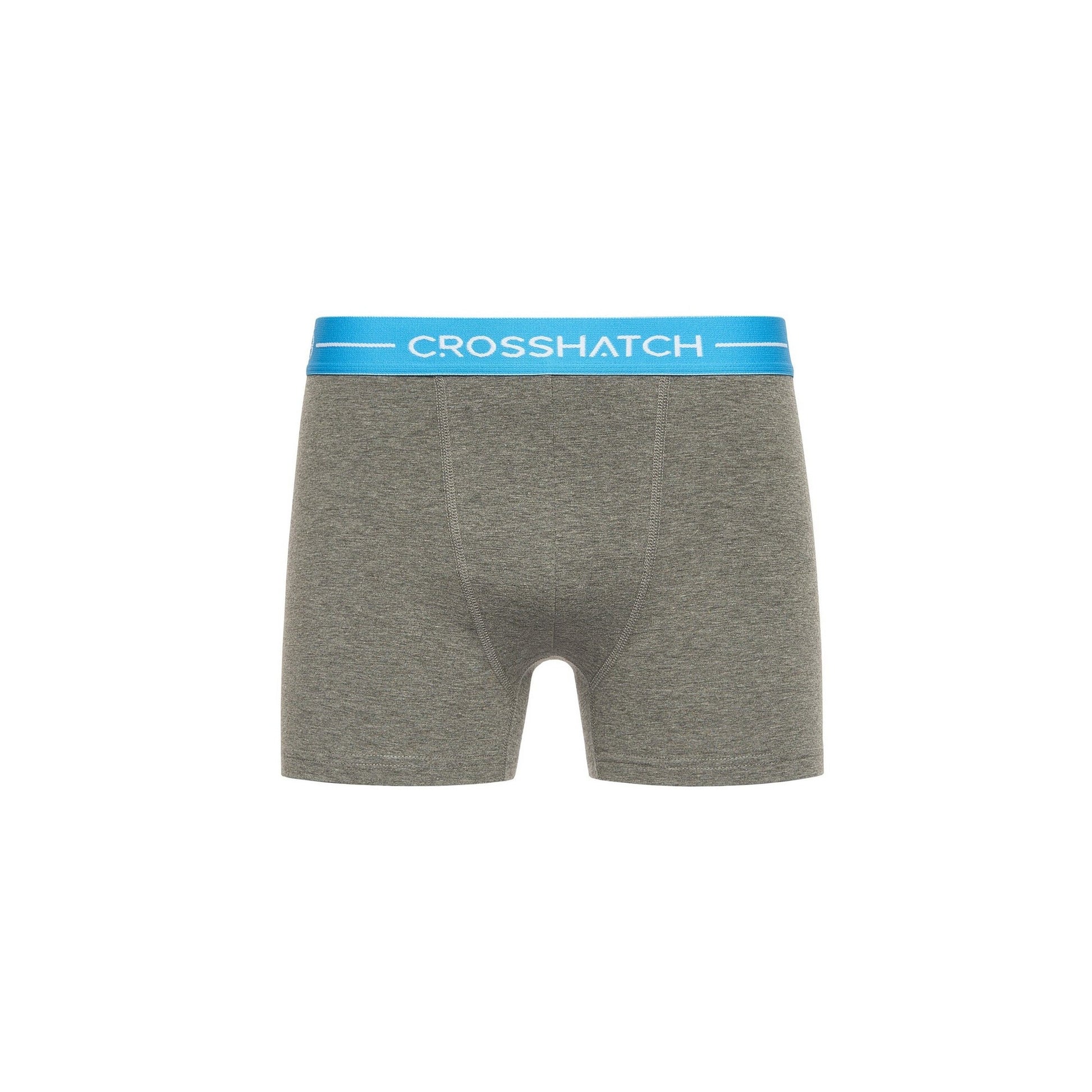 Charcoal Marl - Close up - Crosshatch Mens Astral Boxer Shorts (Pack of 12)