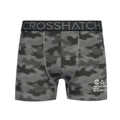 Black-Grey - Back - Crosshatch Mens Buzzard Boxer Shorts (Pack of 5)
