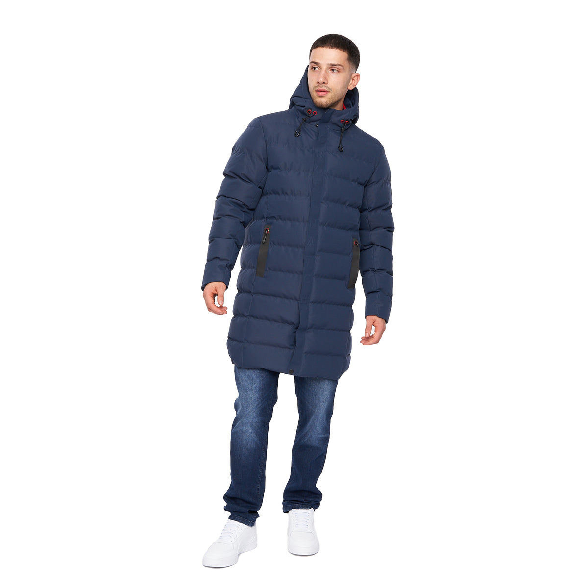 Navy - Lifestyle - Crosshatch Mens Longkamp Jacket