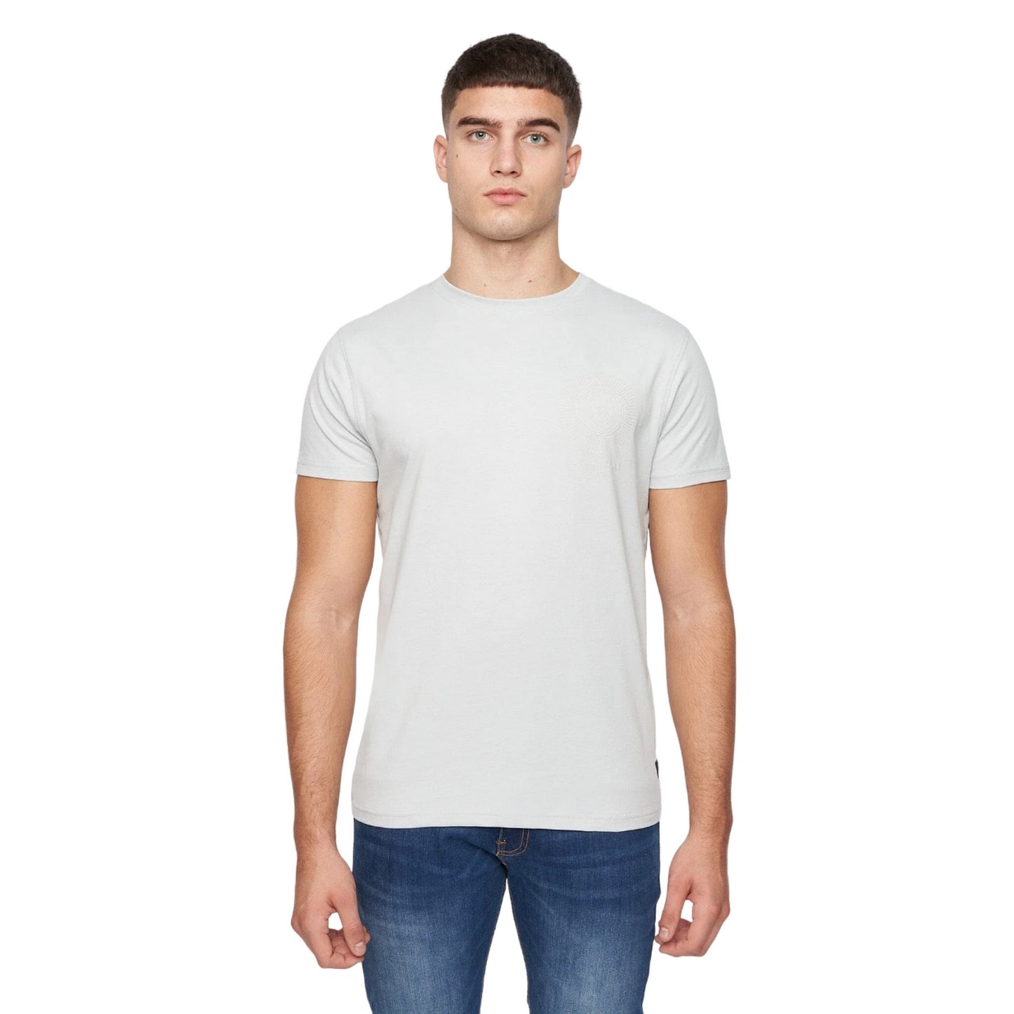 Pale Blue - Front - Duck and Cover Mens Swirla T-Shirt