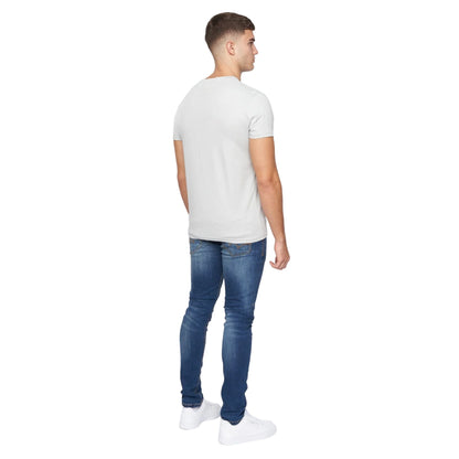 Pale Blue - Back - Duck and Cover Mens Swirla T-Shirt