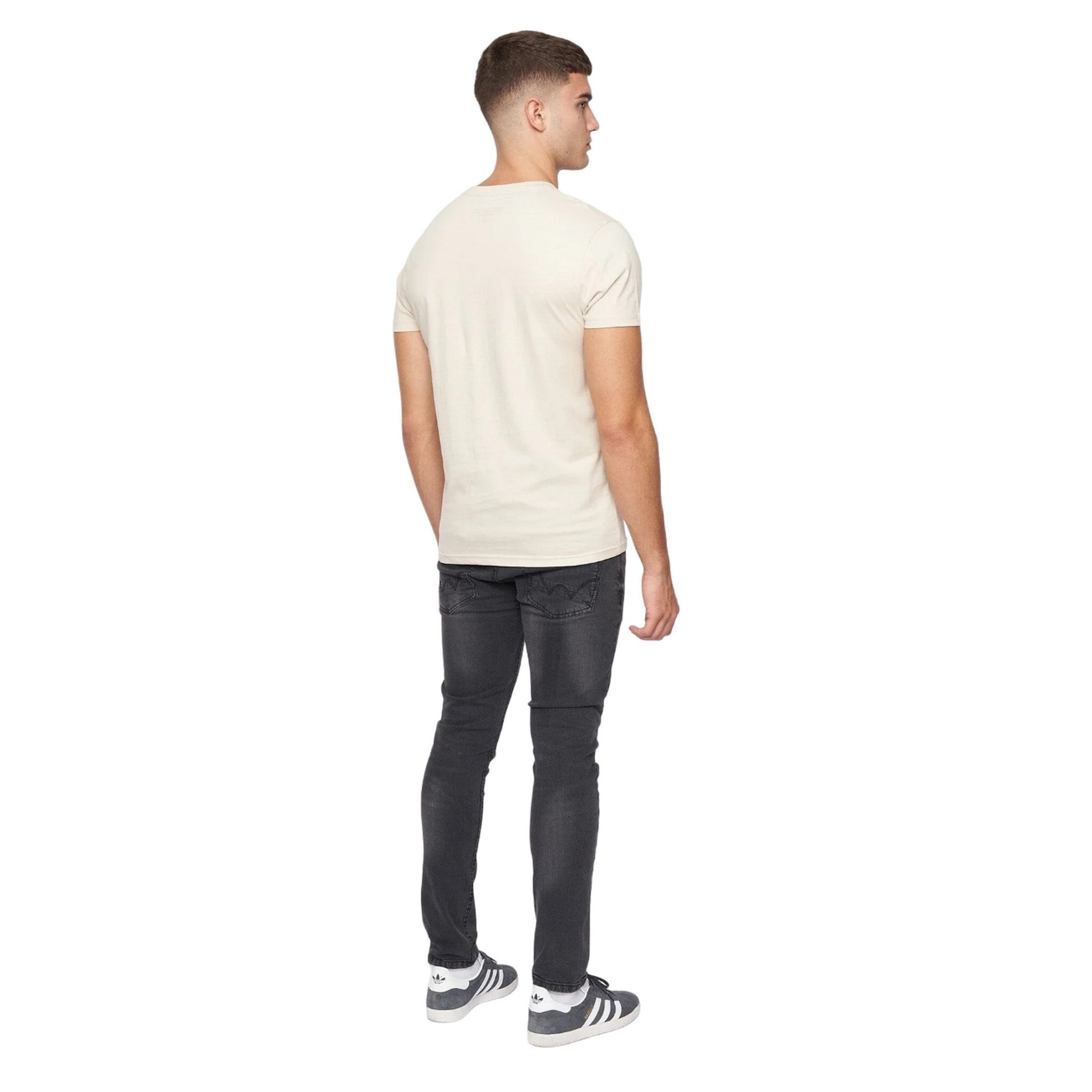 Ecru - Back - Duck and Cover Mens Spinnaz T-Shirt