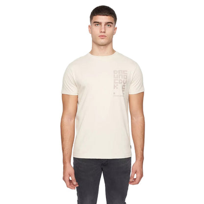 Ecru - Front - Duck and Cover Mens Bardent T-Shirt