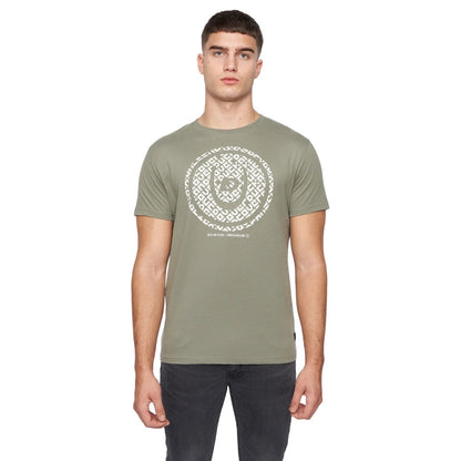 Sage - Front - Duck and Cover Mens Brodsky T-Shirt