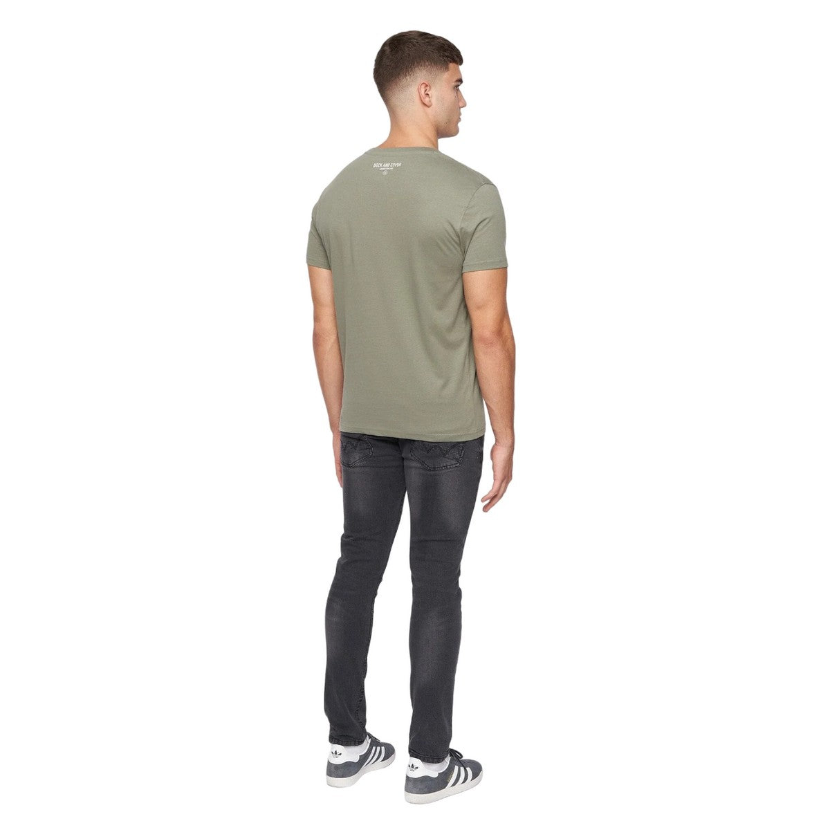 Sage - Back - Duck and Cover Mens Brodsky T-Shirt