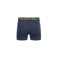 Navy - Back - Crosshatch Mens Trioglow Boxer Shorts (Pack of 3)
