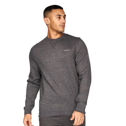 Red-Charcoal - Back - Crosshatch Mens Traymax Crew Neck Sweatshirt (Pack of 2)