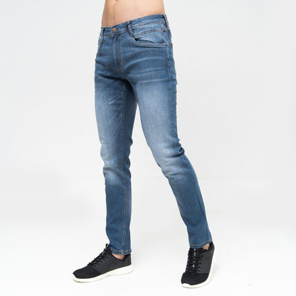 Stone Wash - Front - Duck and Cover Mens Maylead Slim Jeans