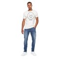 Mid Wash - Side - Duck And Cover Mens Overburg Tapered Jeans