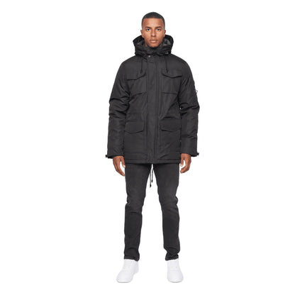 Black - Side - Duck and Cover Mens Parkit Parka