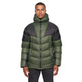 Dark Olive - Front - Duck and Cover Mens Raymax Padded Jacket