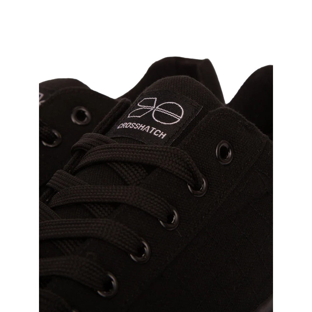 Black - Side - Crosshatch Mens Huseby Trainers