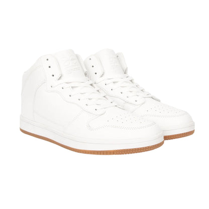 White - Front - Crosshatch Mens Alwick High Tops