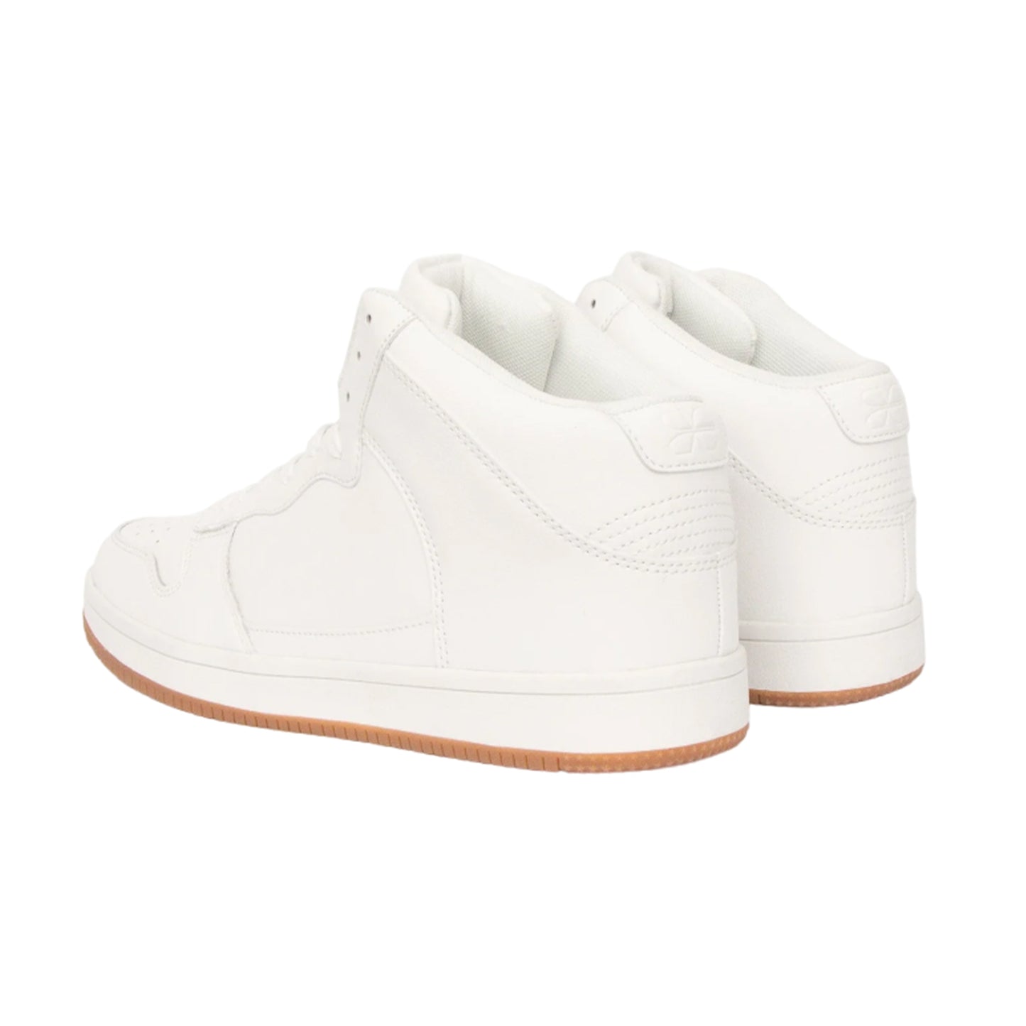 White - Back - Crosshatch Mens Alwick High Tops