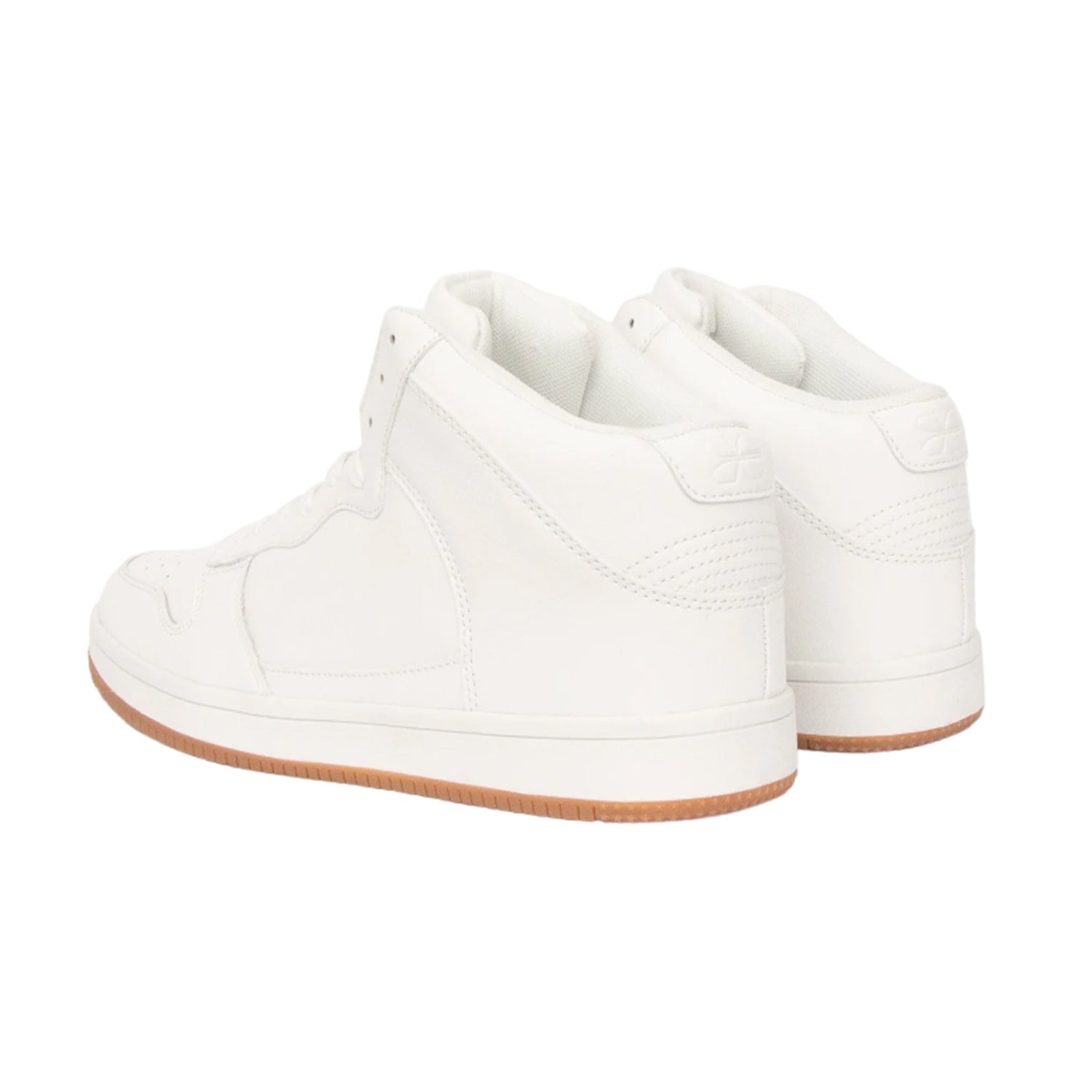 White - Back - Crosshatch Mens Alwick High Tops